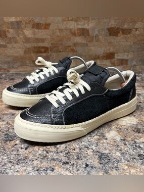 Rhude RH V1 low Leather Sneaker Black Size 12
